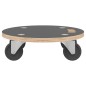 vidaXL Soportes con ruedas 2 uds redondos Ø38x11,5 cm vidaXL Soportes con ruedas 2 uds redondos Ø38x11,5 cm