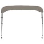 vidaXL Toldo bimini de 3 arcos gris 182x184x136 cm vidaXL Toldo bimini de 3 arcos gris 182x184x136 cm