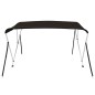 vidaXL Toldo bimini de 3 arcos negro 183x152x133 cm vidaXL Toldo bimini de 3 arcos negro 183x152x133 cm