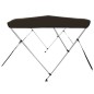 vidaXL Toldo bimini de 3 arcos negro 183x152x133 cm vidaXL Toldo bimini de 3 arcos negro 183x152x133 cm