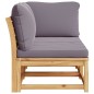 vidaXL Set de muebles de jardín 2 piezas con cojines madera acacia vidaXL Set de muebles de jardín 2 piezas con cojines madera acacia