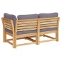 vidaXL Set de muebles de jardín 2 piezas con cojines madera acacia vidaXL Set de muebles de jardín 2 piezas con cojines madera acacia