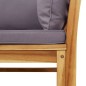 vidaXL Set de muebles de jardín 2 piezas con cojines madera acacia vidaXL Set de muebles de jardín 2 piezas con cojines madera acacia