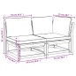 vidaXL Set de muebles de jardín 2 piezas con cojines madera acacia vidaXL Set de muebles de jardín 2 piezas con cojines madera acacia