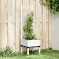 vidaXL Jardinera con enrejado PP blanco 40x40x142 cm vidaXL Jardinera con enrejado PP blanco 40x40x142 cm