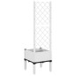 vidaXL Jardinera con enrejado PP blanco 40x40x142 cm vidaXL Jardinera con enrejado PP blanco 40x40x142 cm