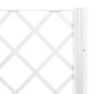 vidaXL Jardinera con enrejado PP blanco 40x40x142 cm vidaXL Jardinera con enrejado PP blanco 40x40x142 cm