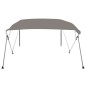 vidaXL Toldo bimini de 4 arcos gris 243x250x131 cm vidaXL Toldo bimini de 4 arcos gris 243x250x131 cm