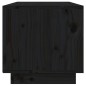 vidaXL Mueble de TV de madera maciza de pino negro 60x35x35 cm