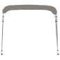 vidaXL Toldo bimini de 4 arcos gris 243x250x131 cm vidaXL Toldo bimini de 4 arcos gris 243x250x131 cm