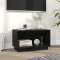 vidaXL Mueble de TV de madera maciza de pino negro 60x35x35 cm