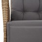vidaXL Set comedor de jardín 7 pzas con cojines ratán sintético beige vidaXL Set comedor de jardín 7 pzas con cojines ratán sintético beige