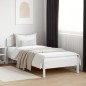 vidaXL Estructura de cama con cabecero madera de pino blanco 100x200cm vidaXL Estructura de cama con cabecero madera de pino blanco 100x200cm