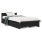 vidaXL Cama con cajones madera de ingeniería negra 90x200 cm vidaXL Cama con cajones madera de ingeniería negra 90x200 cm