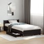 vidaXL Cama con cajones madera de ingeniería negra 90x200 cm vidaXL Cama con cajones madera de ingeniería negra 90x200 cm