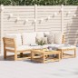 vidaXL Juego de muebles jardín 5 pzas con cojines madera maciza acacia vidaXL Juego de muebles jardín 5 pzas con cojines madera maciza acacia