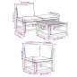 vidaXL Juego de muebles jardín 5 pzas con cojines madera maciza acacia vidaXL Juego de muebles jardín 5 pzas con cojines madera maciza acacia
