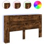 vidaXL Cabecero de cama con LED roble ahumado 180x16,5x103,5 cm vidaXL Cabecero de cama con LED roble ahumado 180x16,5x103,5 cm