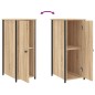 vidaXL Mesitas noche 2 uds madera ingeniería roble Sonoma 32x42x80 cm vidaXL Mesitas noche 2 uds madera ingeniería roble Sonoma 32x42x80 cm