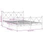 vidaXL Estructura de cama cabecero y estribo metal negro 160x200 cm vidaXL Estructura de cama cabecero y estribo metal negro 160x200 cm