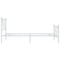 vidaXL Estructura cama metal con cabecero y pie cama blanca 90x190 cm vidaXL Estructura cama metal con cabecero y pie cama blanca 90x190 cm