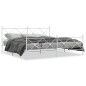 vidaXL Estructura cama metal con cabecero y pie cama blanco 193x203 cm vidaXL Estructura cama metal con cabecero y pie cama blanco 193x203 cm