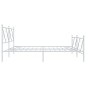 vidaXL Estructura cama metal con cabecero y pie cama blanco 193x203 cm vidaXL Estructura cama metal con cabecero y pie cama blanco 193x203 cm