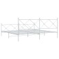 vidaXL Estructura cama metal con cabecero y pie cama blanco 193x203 cm vidaXL Estructura cama metal con cabecero y pie cama blanco 193x203 cm