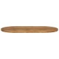 vidaXL Tablero de mesa ovalado madera maciza de mango 80x40x2,5 cm