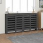 vidaXL Cubierta de radiador madera maciza de pino gris 210x21x85 cm vidaXL Cubierta de radiador madera maciza de pino gris 210x21x85 cm