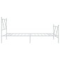 vidaXL Estructura cama metal cabecero y estribo blanca 100x190 cm vidaXL Estructura cama metal cabecero y estribo blanca 100x190 cm