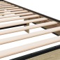 vidaXL Estructura cama madera ingeniería metal roble Sonoma 90x200 cm vidaXL Estructura cama madera ingeniería metal roble Sonoma 90x200 cm