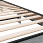 vidaXL Estructura cama madera ingeniería metal gris Sonoma 90x190 cm vidaXL Estructura cama madera ingeniería metal gris Sonoma 90x190 cm
