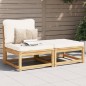 vidaXL Set de muebles para jardín 3 piezas con cojines madera acacia vidaXL Set de muebles para jardín 3 piezas con cojines madera acacia
