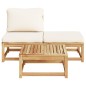 vidaXL Set de muebles para jardín 3 piezas con cojines madera acacia vidaXL Set de muebles para jardín 3 piezas con cojines madera acacia