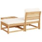 vidaXL Set de muebles para jardín 3 piezas con cojines madera acacia vidaXL Set de muebles para jardín 3 piezas con cojines madera acacia