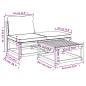 vidaXL Set de muebles para jardín 3 piezas con cojines madera acacia vidaXL Set de muebles para jardín 3 piezas con cojines madera acacia