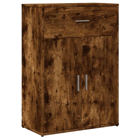 vidaXL Aparador madera de ingeniería roble ahumado 60x30x84 cm