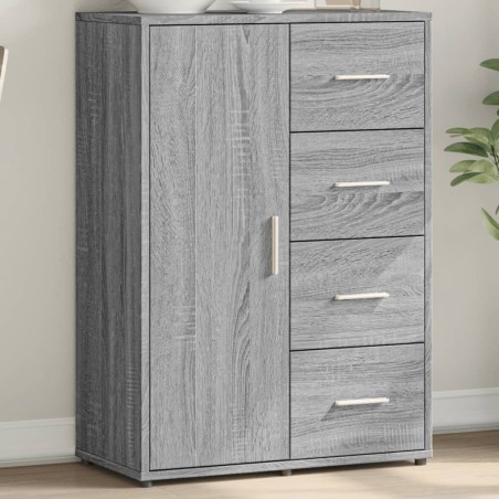 vidaXL Aparador de madera de ingeniería gris Sonoma 60x31x84 cm