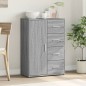 vidaXL Aparador de madera de ingeniería gris Sonoma 60x31x84 cm vidaXL Aparador de madera de ingeniería gris Sonoma 60x31x84 cm