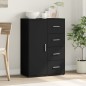 vidaXL Aparador de madera de ingeniería negro 60x31x84 cm vidaXL Aparador de madera de ingeniería negro 60x31x84 cm