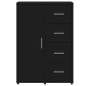 vidaXL Aparador de madera de ingeniería negro 60x31x84 cm vidaXL Aparador de madera de ingeniería negro 60x31x84 cm