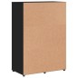 vidaXL Aparador de madera de ingeniería negro 60x31x84 cm vidaXL Aparador de madera de ingeniería negro 60x31x84 cm