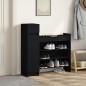 vidaXL Zapatero madera de ingeniería negro 100,5x28x100 cm vidaXL Zapatero madera de ingeniería negro 100,5x28x100 cm