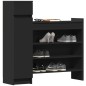 vidaXL Zapatero madera de ingeniería negro 100,5x28x100 cm vidaXL Zapatero madera de ingeniería negro 100,5x28x100 cm