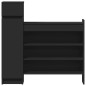 vidaXL Zapatero madera de ingeniería negro 100,5x28x100 cm vidaXL Zapatero madera de ingeniería negro 100,5x28x100 cm