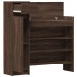 vidaXL Zapatero madera de ingeniería roble marrón 100,5x28x100 cm vidaXL Zapatero madera de ingeniería roble marrón 100,5x28x100 cm
