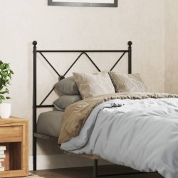 vidaXL Cabecero de metal negro 75 cm