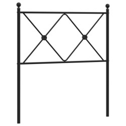 vidaXL Cabecero de metal negro 75 cm
