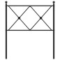vidaXL Cabecero de metal negro 75 cm vidaXL Cabecero de metal negro 75 cm